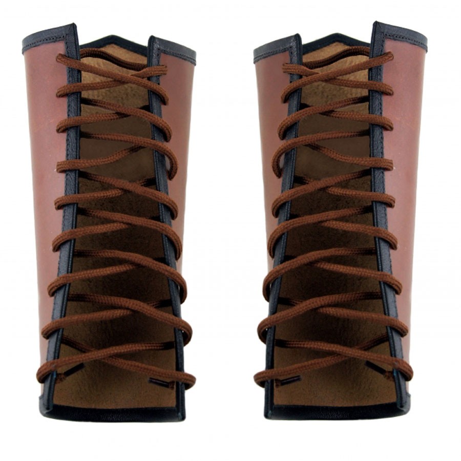 Brazaletes Celtas piel Vegvisir marrones
