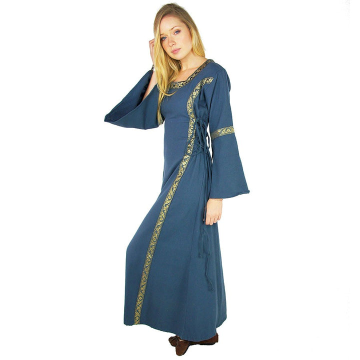 Vestido medieval mujer modelo Sophie, Azul