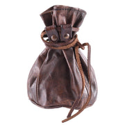 Bolsa grande de piel para monedas
