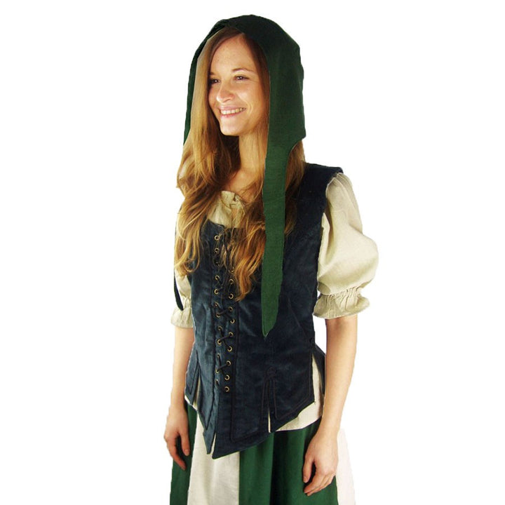 Crespina medieval mujer modelo Alex, verde
