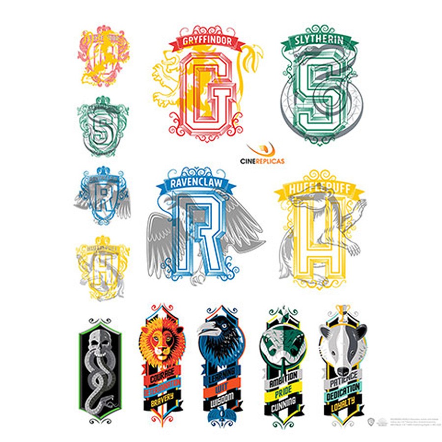Conjunto de 55 pegatinas de Harry Potter