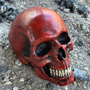 Calavera mediana color rojo