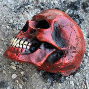 Calavera mediana color rojo