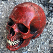 Calavera mediana color rojo