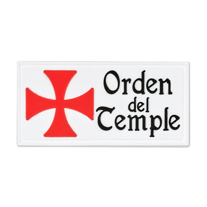 Parche Orden del Temple con velcro (6x3 cm.)