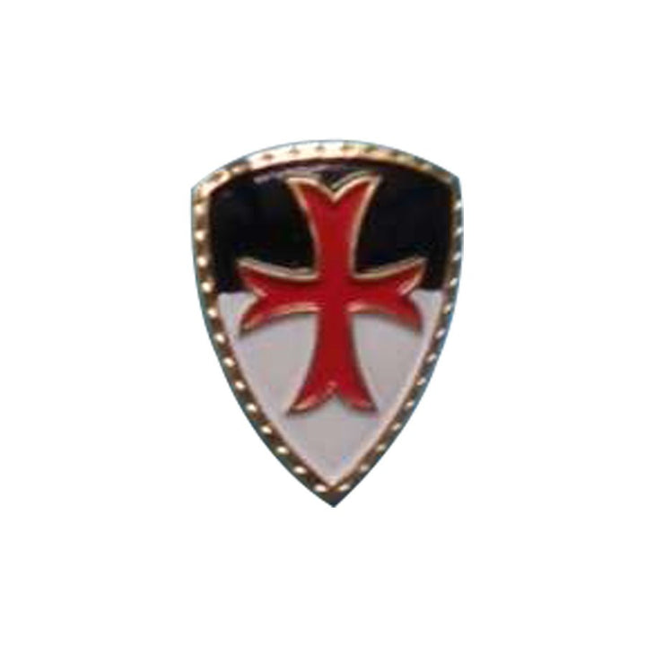 Imán medieval con la Cruz de los Templarios, 5 cm.