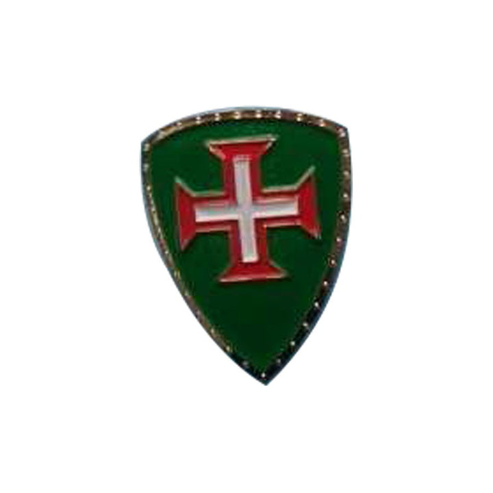 Imán medieval con la Cruz de los Caballeros de Cristo, 5 cm.