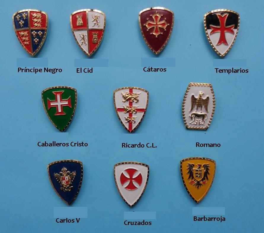 Imán medieval Ricardo Corazón de León, 5 cm.