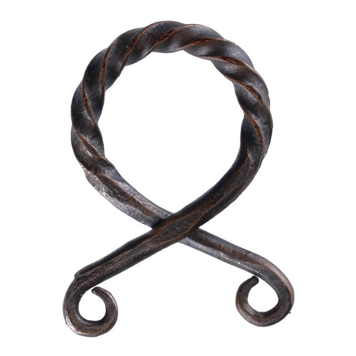 Colgante pequeño de cruz de troll de hierro, retorcido