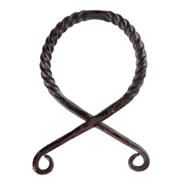 Colgante grande de cruz de troll de hierro, retorcido
