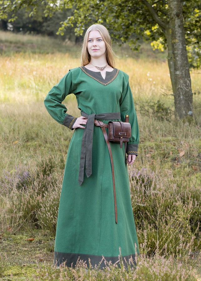 Vestido vikingo Jona, verde