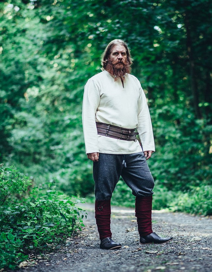 Túnica vikinga Ivar, blanco natural