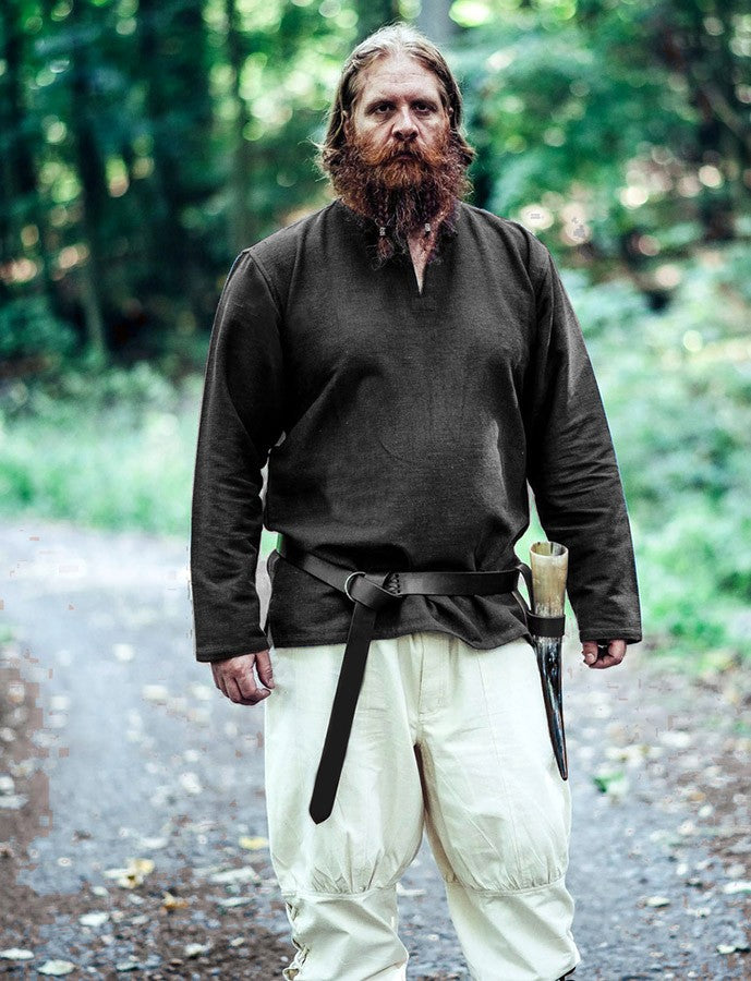 Túnica vikinga Ivar, negra
