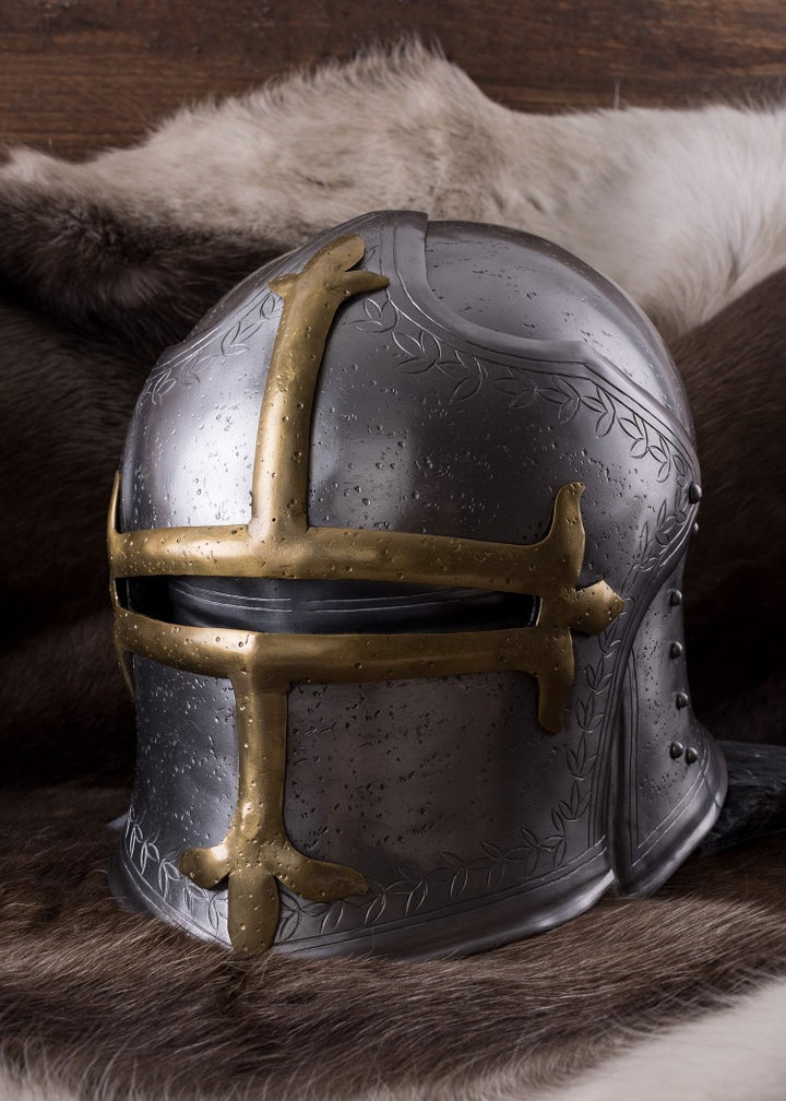 Casco Sallet de Arquero con visera, siglo XV