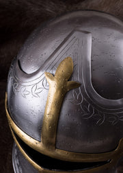 Casco Sallet de Arquero con visera, siglo XV