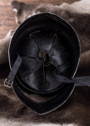 Casco Sallet de Arquero con visera, siglo XV
