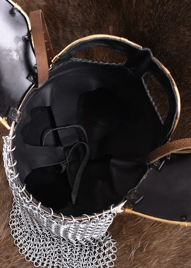 Casco medieval con visera Beowulf