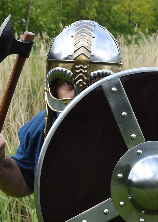 Casco medieval con visera Beowulf