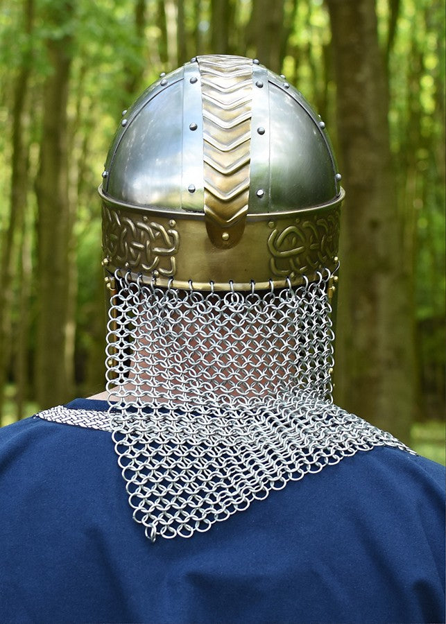 Casco medieval con visera Beowulf