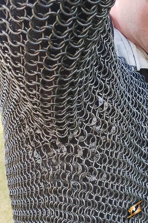 Cota de malla vikinga de Ragnar, acabado Epic Dark