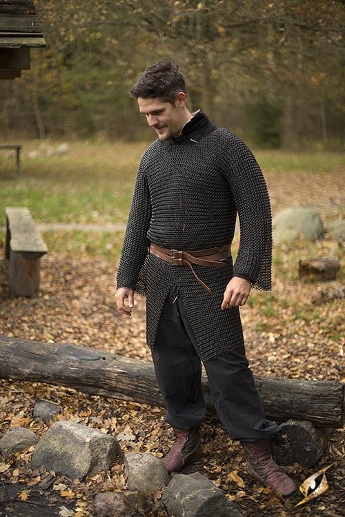 Cota de malla vikinga Alaric, acabado Epic Dark