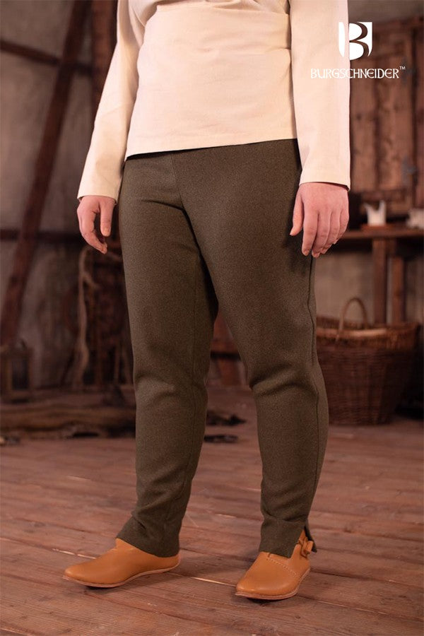 Pantalones medievales de mujer Sarina, lana
