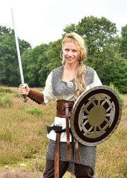 Escudo vikingo madera y acero