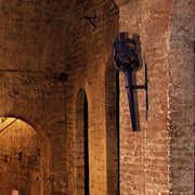 Aplique antorcha forja 1 luz (48 x 16 cms.)