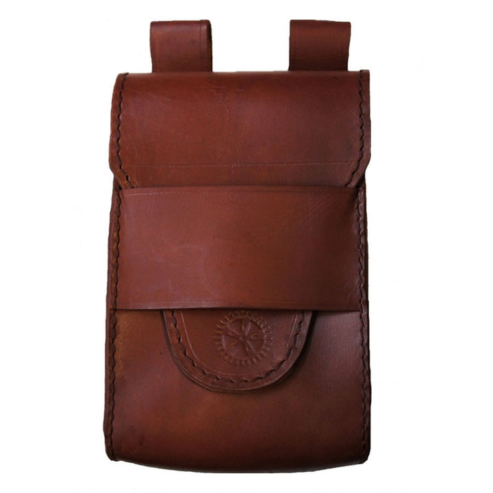 Bolso medieval de cuero para el cinturón