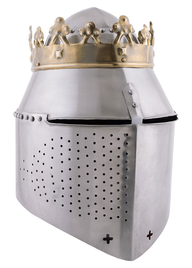 Gran Yelmo de batalla con corona del Rey