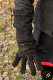 Guantes medievales negros