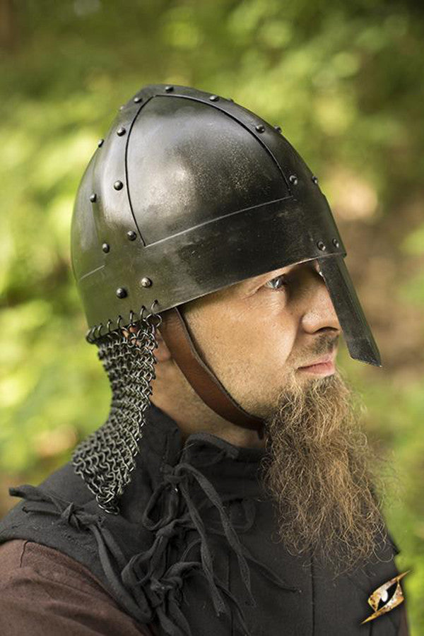 Casco vikingo Spangenhelm acabado oscuro, Epic Armoury