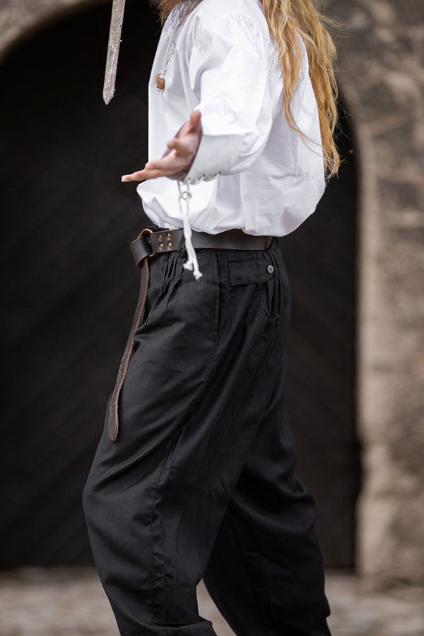 Pantalones pirata anchos modelo Eckart, color negro