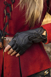Guantes fantasía del Pícaro en cuero negro