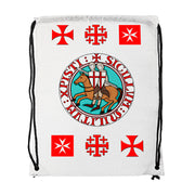 Mochila de cuerdas Cruces Caballeros Templarios (34x42 cms.)