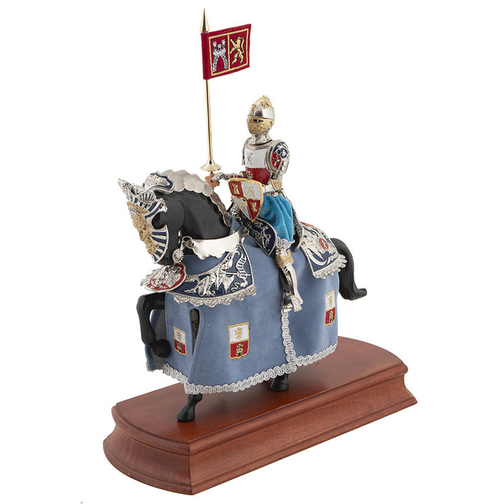 Armadura a caballo con Estandarte del Cid,  35 x 35 cm.
