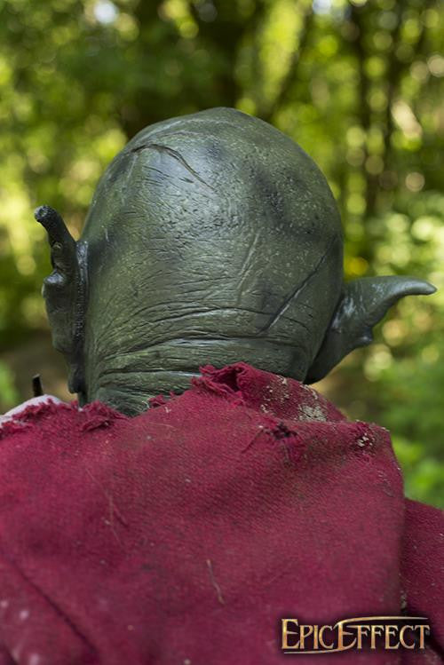 Máscara fantasía LARP Orco Feral verde
