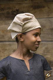 Gorro medieval de niños modelo Sammy, color beige