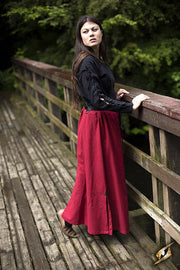 Falda medieval de Batalla, color rojo
