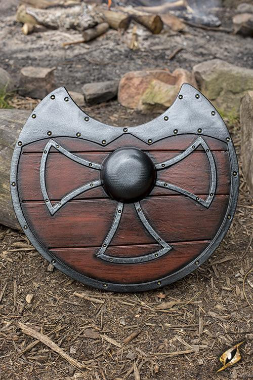 Escudo Gobbo Medieval para LARP, ø 55 cm.