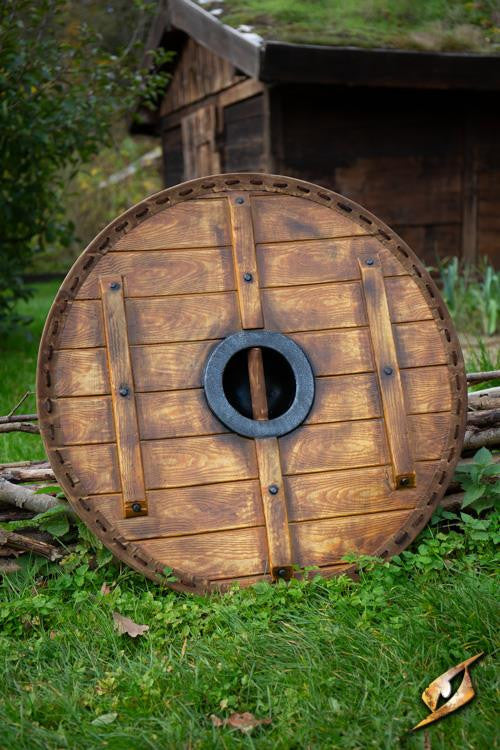 Escudo vikingo Thegn para LARP, ø 80 cm.