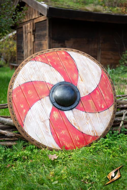 Escudo vikingo Thegn para LARP, ø 80 cm.