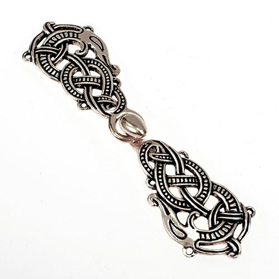 Cierre de vestido o capa serpiente Midgard estilo vikingo
