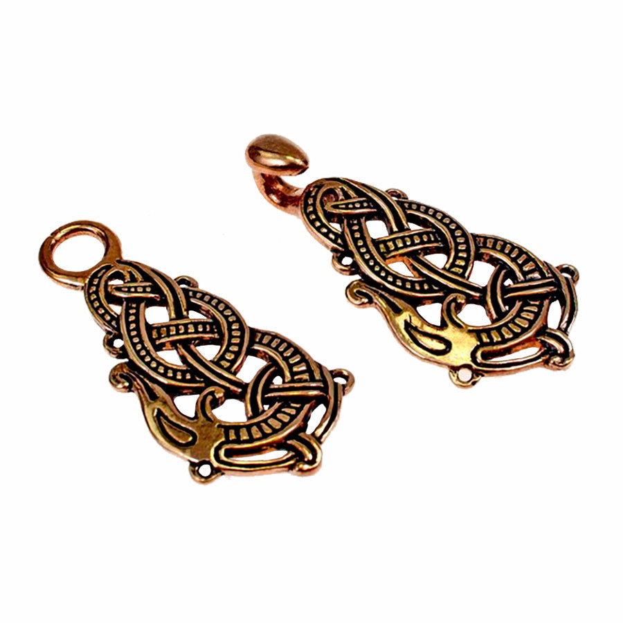 Cierre de vestido o capa serpiente Midgard estilo vikingo