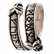 Anillo vikingo con letras rúnicas del Futhark