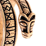 Anillo vikingo con letras rúnicas del Futhark