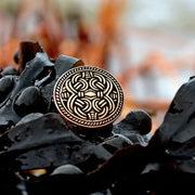 Anillo vikingo redondo Birka estilo Borre