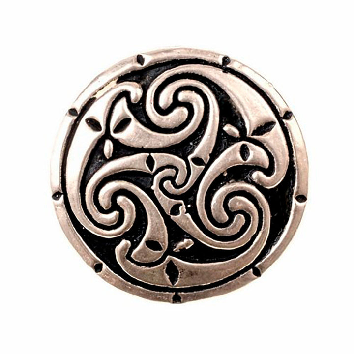 Broche Celta pequeño con Triskele, 2,5 cm.