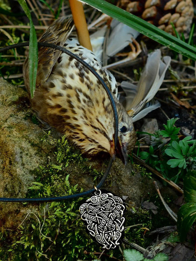 Colgante Celta con pájaro entrelazado