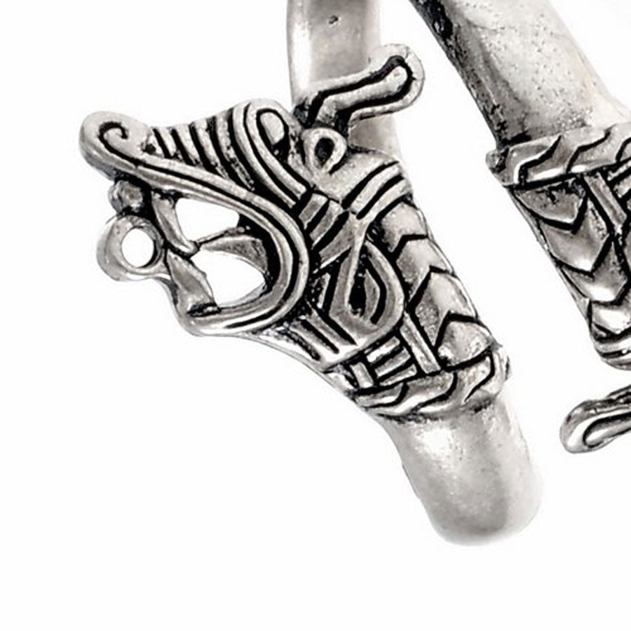 Anillo Vikingo cabeza de Dragón Hedeby